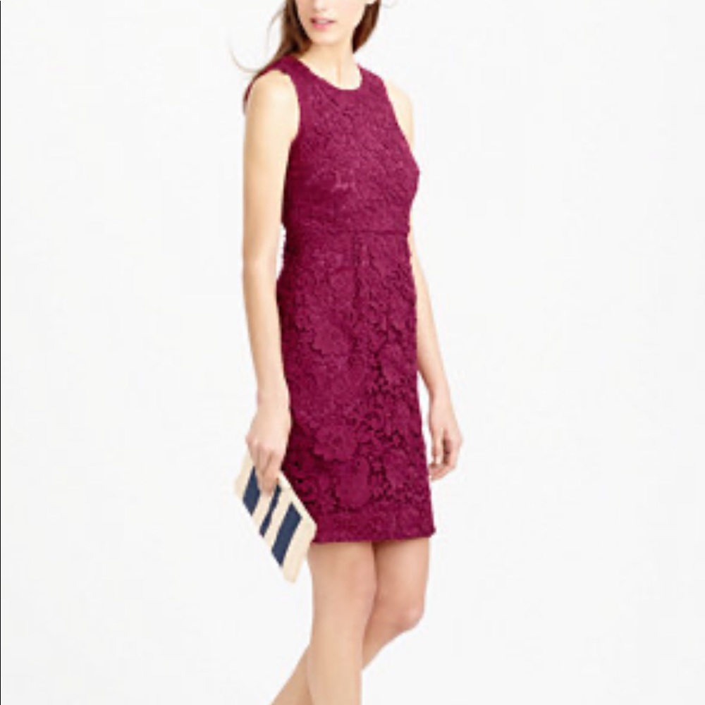 SOLD Jcrew Navy Lace Dress- size 4 petite - Picture 6 of 7